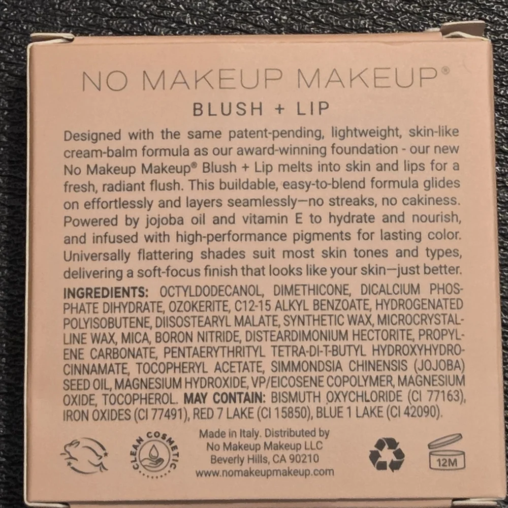 No Makeup Makeup Blush in Pink and No Makeup Makeup Blush Brush